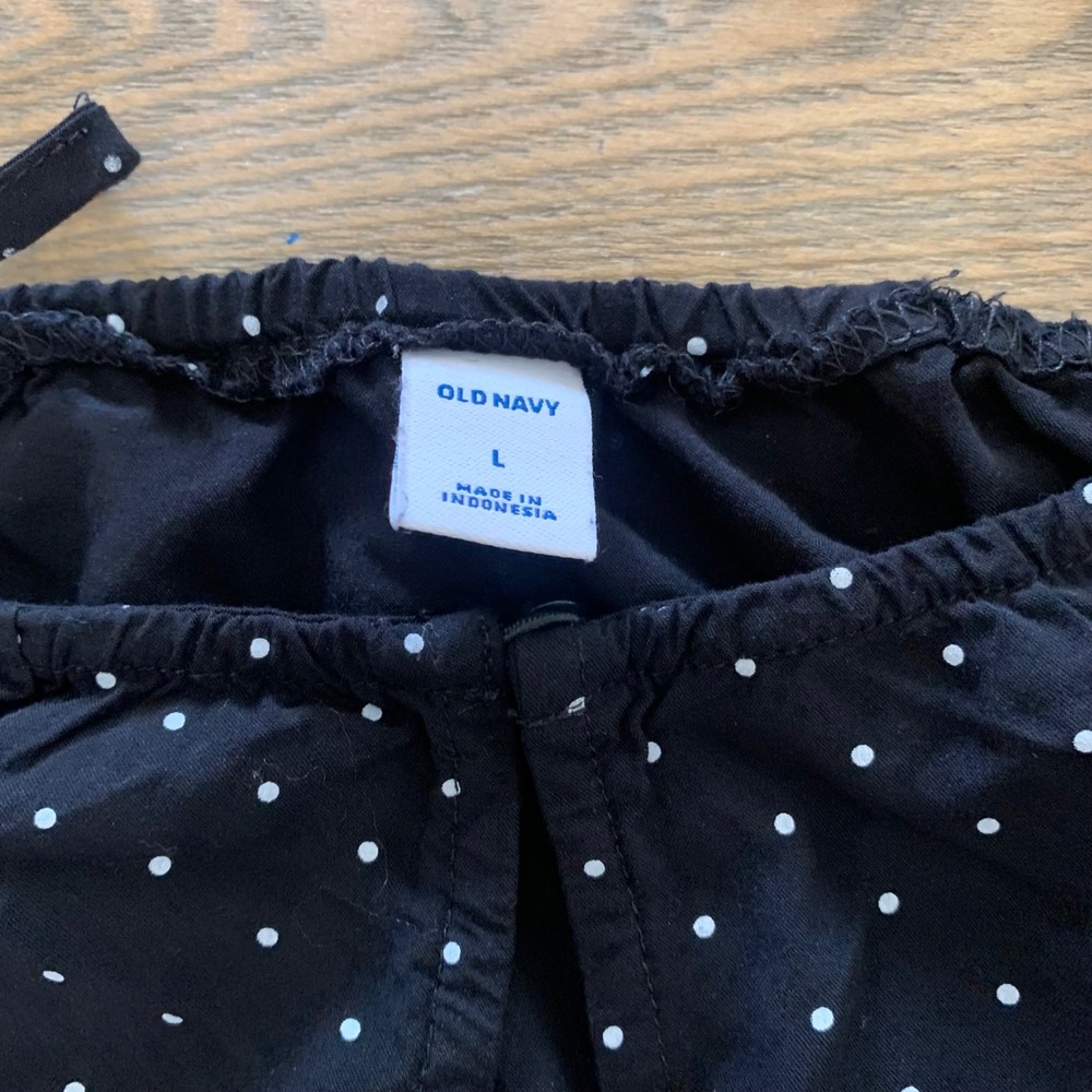 Old Navy Womens Black Polka Dot Halter Neck Sleeveless Romper Size L Regular - Picture 5 of 7